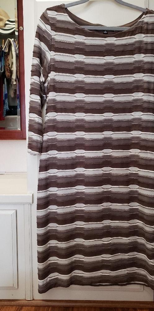 Super cute shades of olive stripe dress